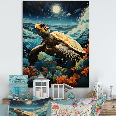 Baroda " Teal Gray Ocean Coastal Serenade Pastoral II "