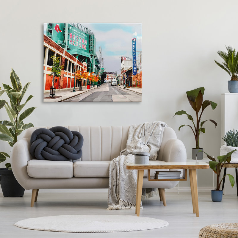 «Fenway Park Boston Cityscape» par Emily Kalina, H 36 po x l 48 po x P 1,5 po