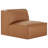 Jaye - 6 Piece Genuine Leather Upholstered Reversible Modular Corner Sectional Sofa with Ottoman