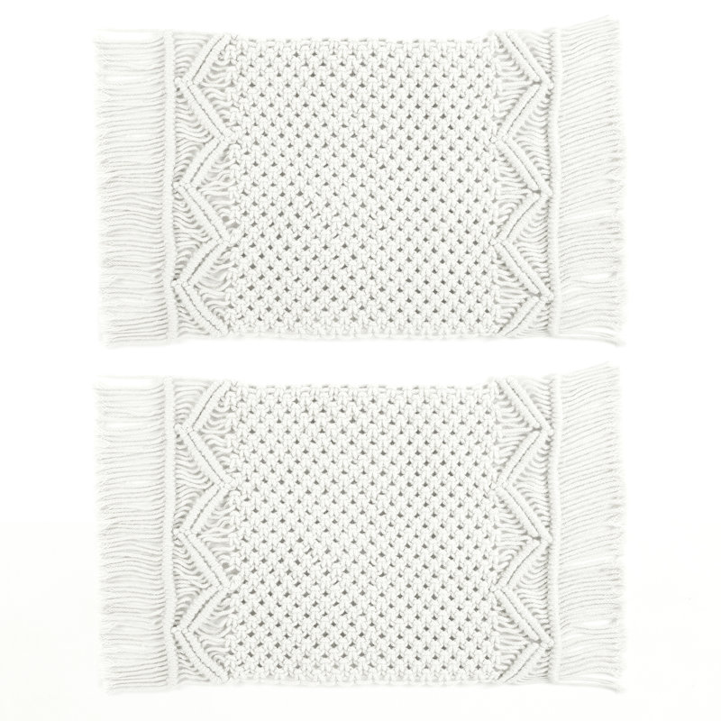 Polyester Rectangle Placemat, White
