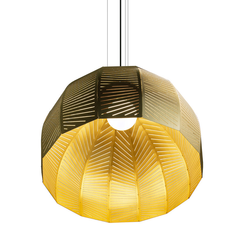 Amicus 1 - Light Pendant, 2700K - Warm White LED, 17.75" H x 21" W x 21" D, Walnut Finish