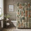 Tissu rustique - Rideau de douche Premium-457459718