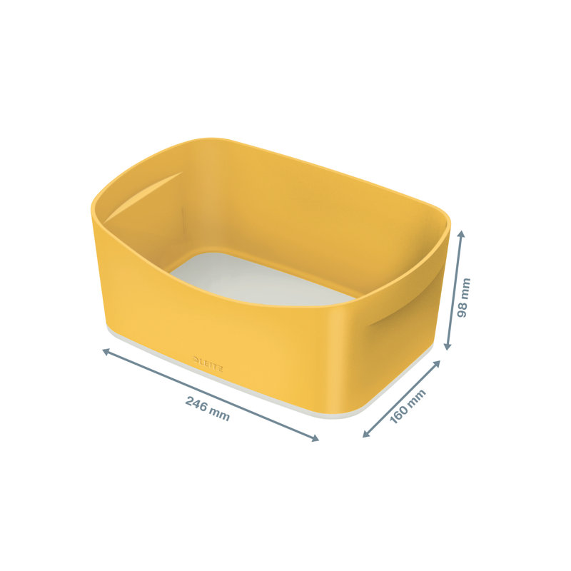 Leitz Cosy Polysterene Decorative Bin, Yellow