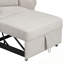 Fauteuil convertible en chenille avec dossier réglable-428265120