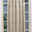 Fabdivine Gray and Brown Handmade Block Print Curtain Home Decorative,  Floral Pleated Pinch Cotton for Soft Boho Blackout Office, Window Drapes, Summer Season, Heeramoti-652537242