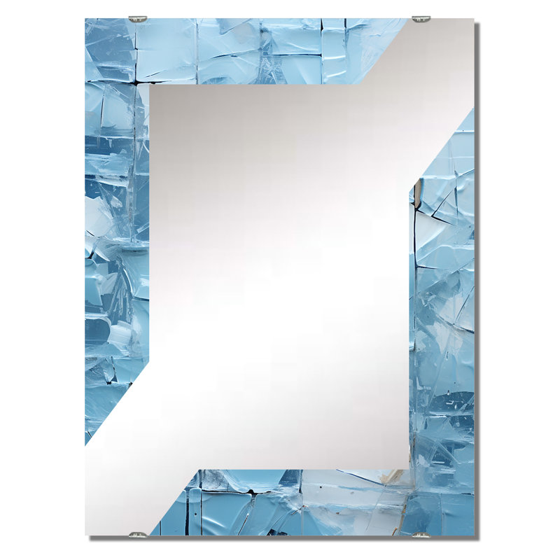 Chimeka - grand miroir mural à collages abstraits MIR136922, 40 po x 30 po
