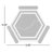 Ontario Hexagon 8.58 in. x 9.89 in. Matte Porcelain Floor and Wall Tile-91596114