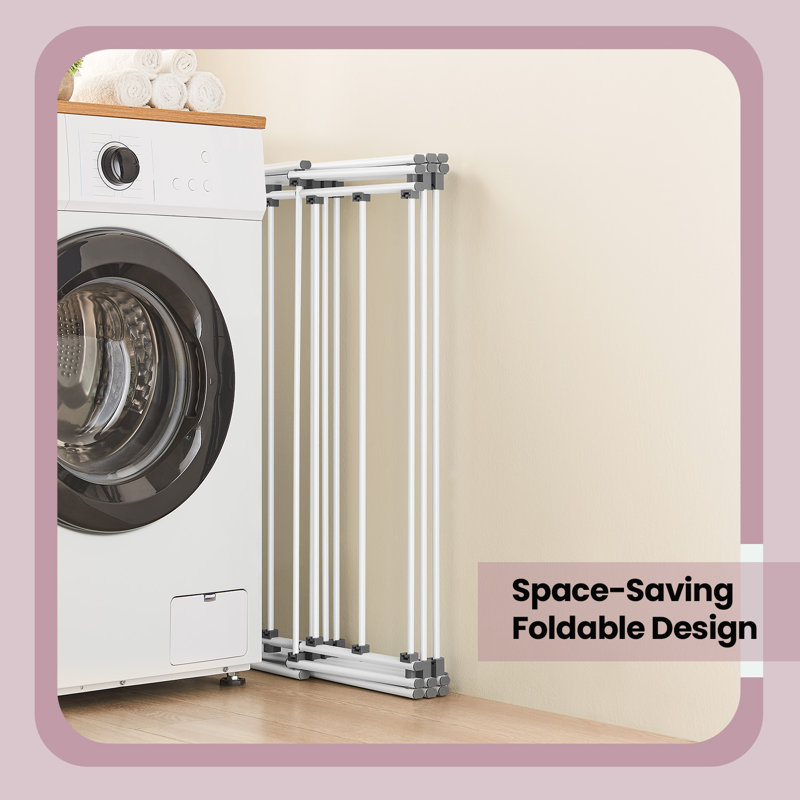 Foldable Clothes Drying Rack, Laundry Drying Rack, Clothes Airer, Steel Frame, 14.6 X 36.6 X 53.2 Inches, Easy Assembly, Indoor Outdoor Use
