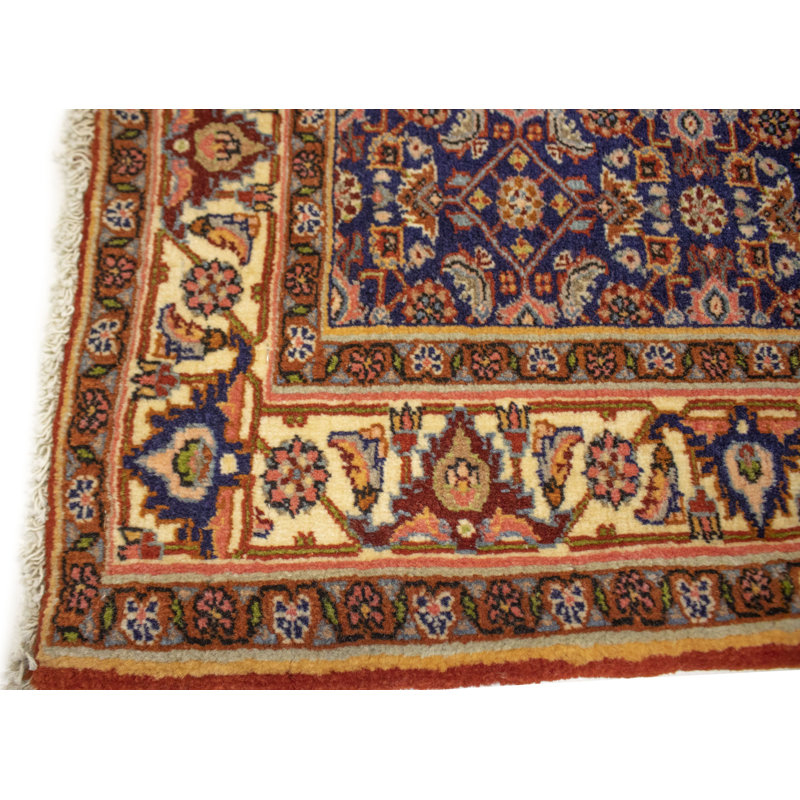 One-of-a-Kind Rectangle 5' X 3'10" 1980s Wool Area Rug in Orange/Rust