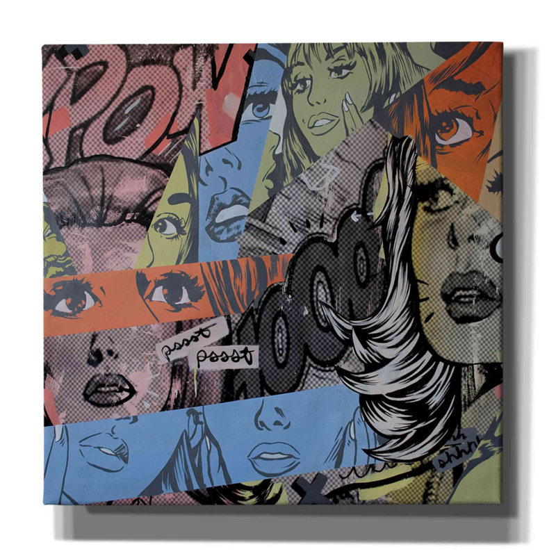 «Shloime Pow Wow On Canvas» par Dan Monteavaro, reproduction, H 12 po x l 12 po x P 0,75 po