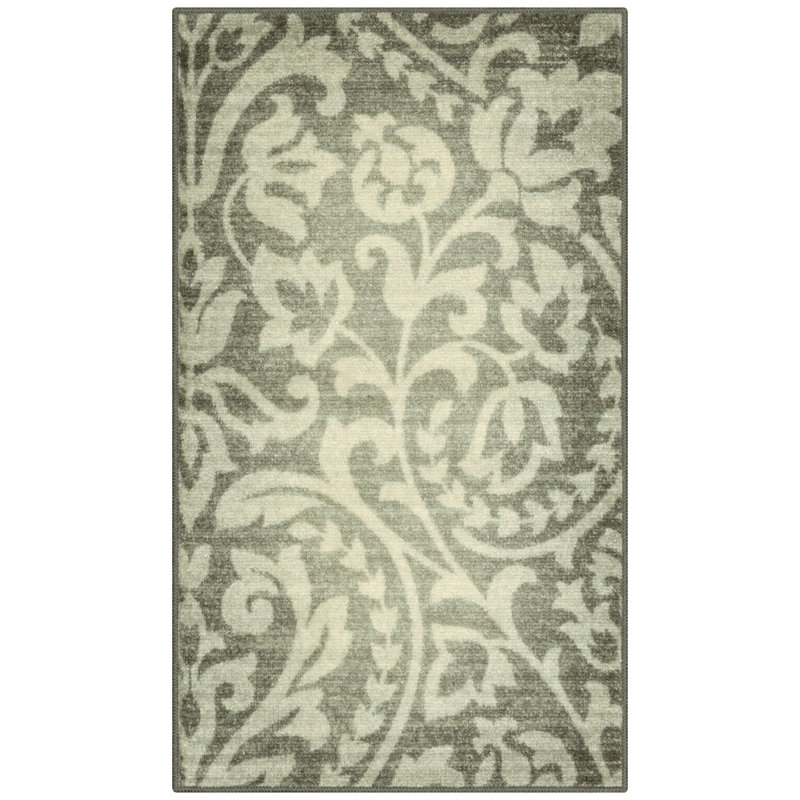 Tapis décoratif gris Exeter, Rectangle 1 pi 8 po x 2 pi 10 po