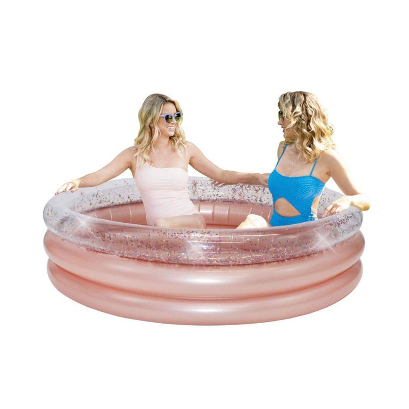 Rose Gold Glitter Round Inflatable PVC Pool