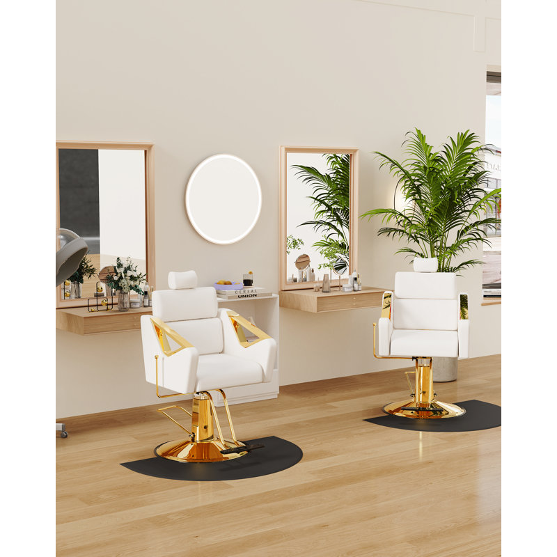 Fauteuil de massage ergonomique en similicuir, Blanc