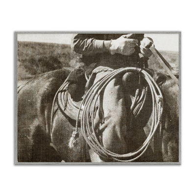 «Cowboy with Lasso Giclee Art» par RileyB
