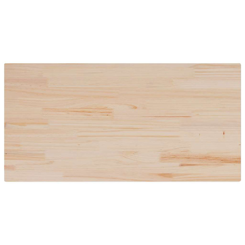 Solid Wood Table Top, 2.5cm H x 100cm W x 50cm D