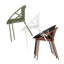 Ensemble de salle à manger d'extérieur moderne 7 pièces avec chaise empilable, vert-1498546748
