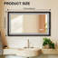 Miroir mural multifonctionnel en aluminium pour salle de bain, miroirs vatiny avec cadre en aluminium, couleur bois brun-177255055