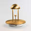 JINGLE 5.7" Rechargeable Small Table Lamp, Brushed Brass Cordless Night Light, 4-Level Dimmable USB Bedside Lamp with 2000mAh Battery for Bedroom, Living Room, Dining, Office Decor-1108775635