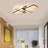 Modern LED Ceiling Light Semi Flush Mount Fixture Dimmable with Remote Control
