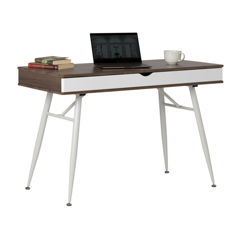 Charry Steel Writing Desk, Chestnut