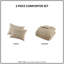 Ensemble d'édredon surdimensionné en chenille 2 pièces-122524946