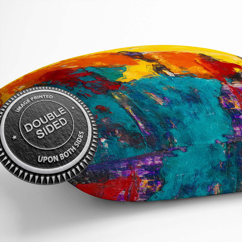 Abstract Square Throw Cushion, 55 x 55 cm