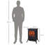 Chastain Belfry Heating 45cm W Black Electric Stove