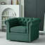 Fauteuil club pivotant rembourré Danyiel Chesterfield