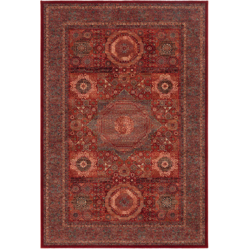 Heitzman Oriental Wool Area Rug, Rectangle 135 x 200cm