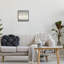 Paysage gris abstrait encadré sur bois-93960760-93960763