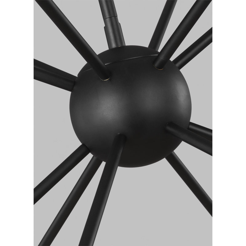 Jax 12 - Light Chandelier, Midnight Black