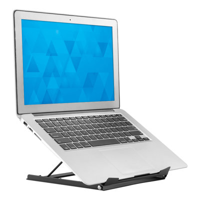 Montez-le! Support pour ordinateur portable réglable en hauteur et support pour bureau, noir