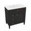 Meuble-lavabo innovant de 30 po avec lavabo, 2 tiroirs, une armoire et un tiroir basculant-1175042345