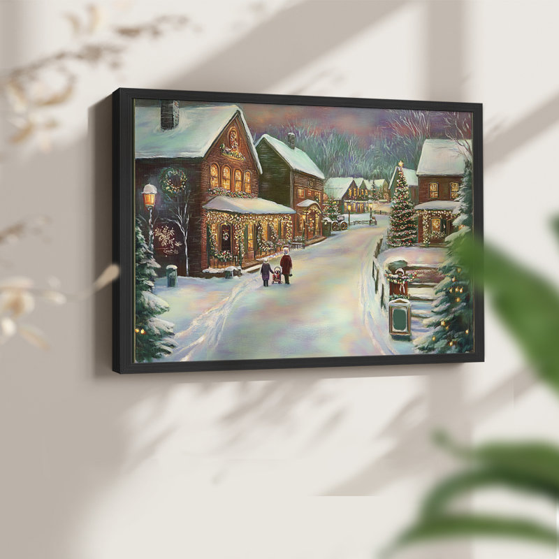 Chirstmas Art-CDL XXXVI - Reproduction encadrée - Restickable, H 16 po x l 20 po, Noir, noir, noir, noir