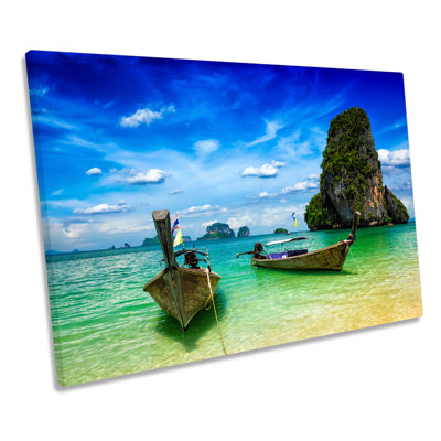 Thailand Beach Krabi - Wrapped Canvas Print