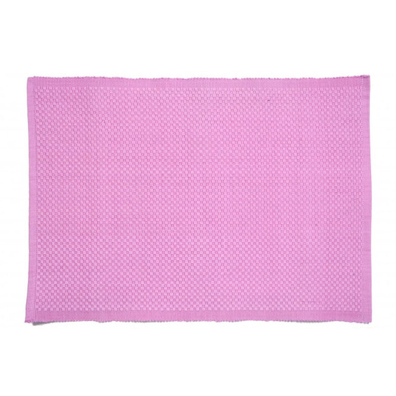 Ensemble de 4 napperons en coton Labrittany, Vieux rose