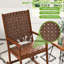 Chaise berçante en bois massif Kizi