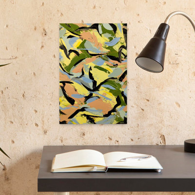 Contemporary Art Abstract Contemporary Energetic Wall Art by Michael Cross - Wrapped Canvas Print