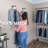 Gustaw 39'' Metal Rolling Clothing Rack