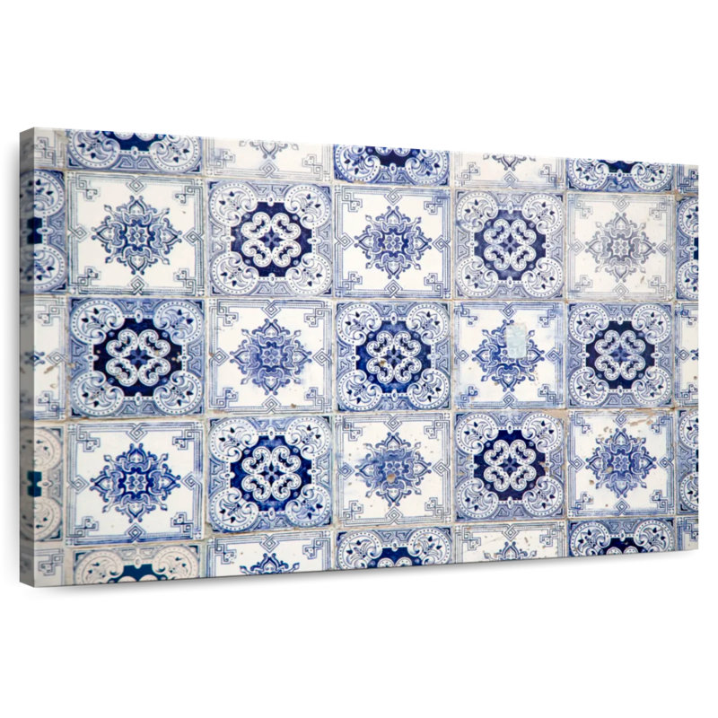 Kerner Azulejo Tiles In Lisbon, 16" H x 24" W
