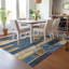 Tapis géométrique intérieur / extérieur lavable à la machine Kimberlin ACN2176-113434434