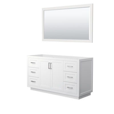 Miranda 59.25" Freestanding Single Bathroom Vanity Base Only with 58" Mirror