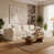 Velours côtelé beige et blanc sélectionné