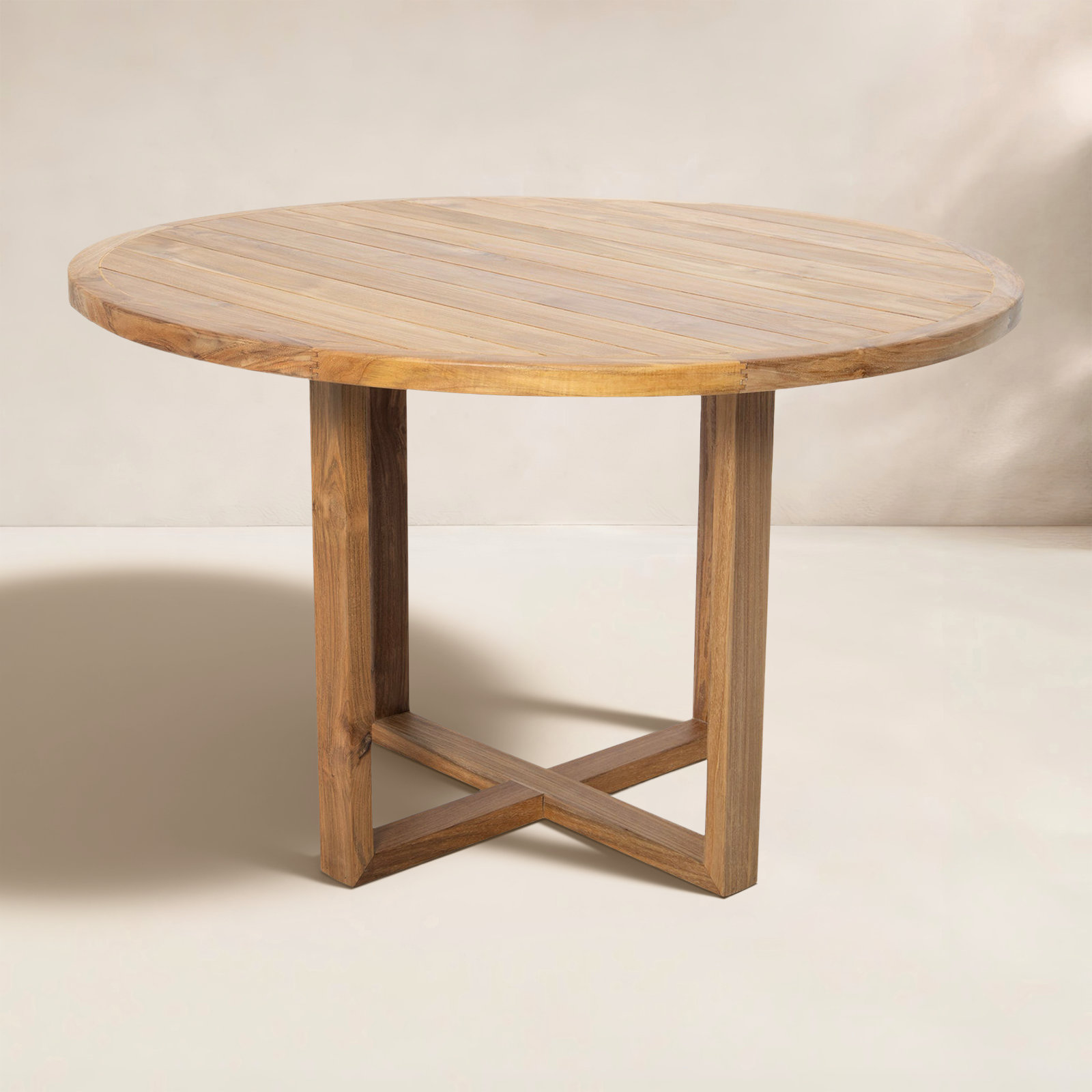 Uvita Teak Outdoor Dining Table, 60"