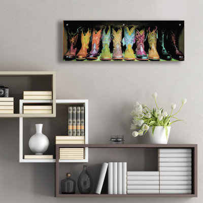  'Boots' by Decent Exposures Acrylic Glass Wall Art, 36" x 12"