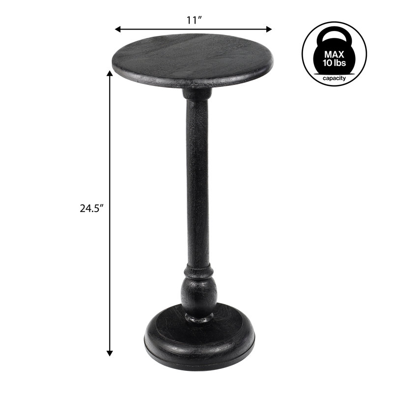 Table à boissons Leopold 24,5 po Leopold, Noir