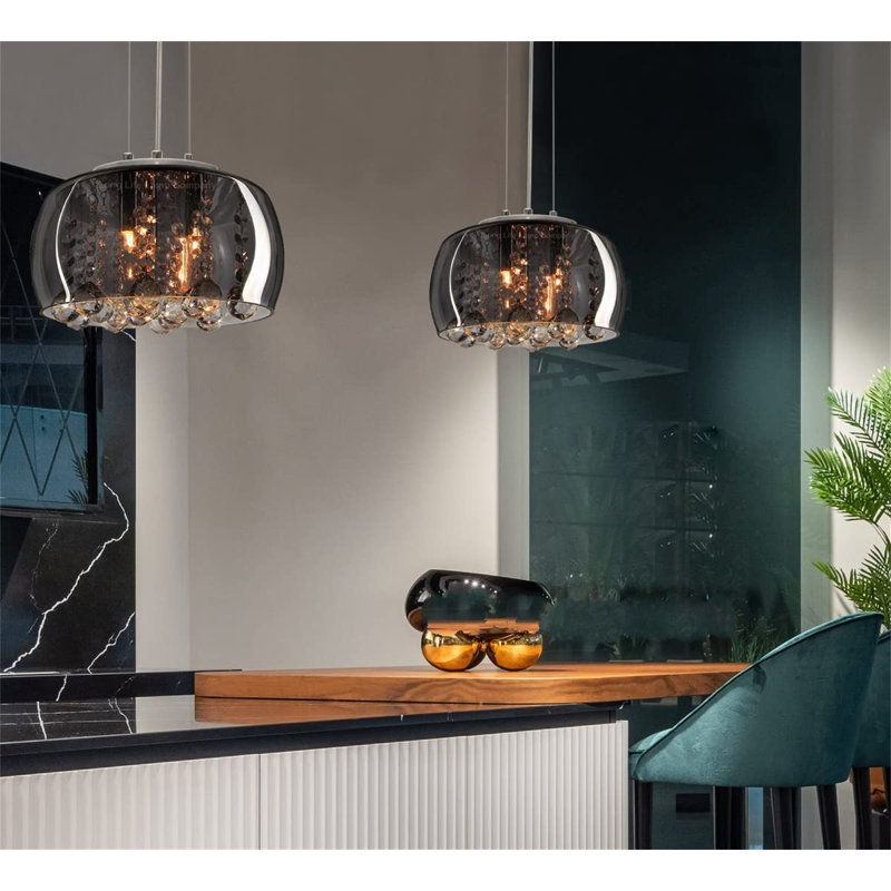URBNLIVING 3 - Light Grey Single Pendant