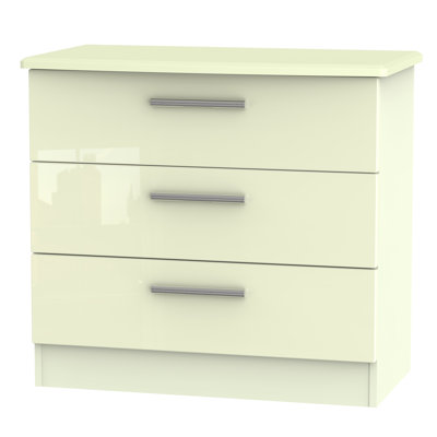Fully Assembled Yvette 3 Drawer Chest