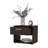 Stained Walnut Nightstand With 1-Drawer