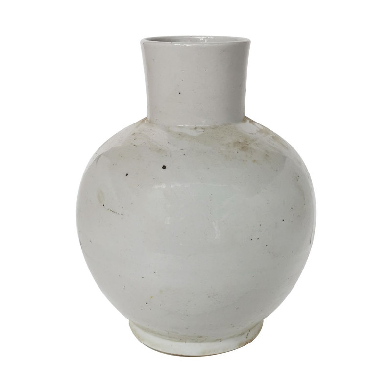 Grand pot en porcelaine Busan, H 12 po x l 9 po x P 9 po